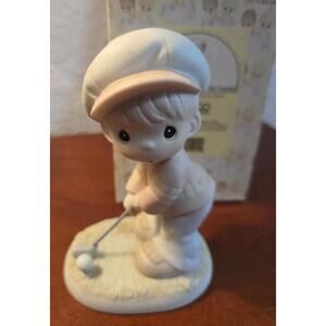 Precious Moments 1994 "Lord Help Me To Stay On Course" Porcelain Figurine